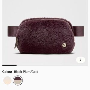 lululemon athletica Plum Fleece Crossbody Bag